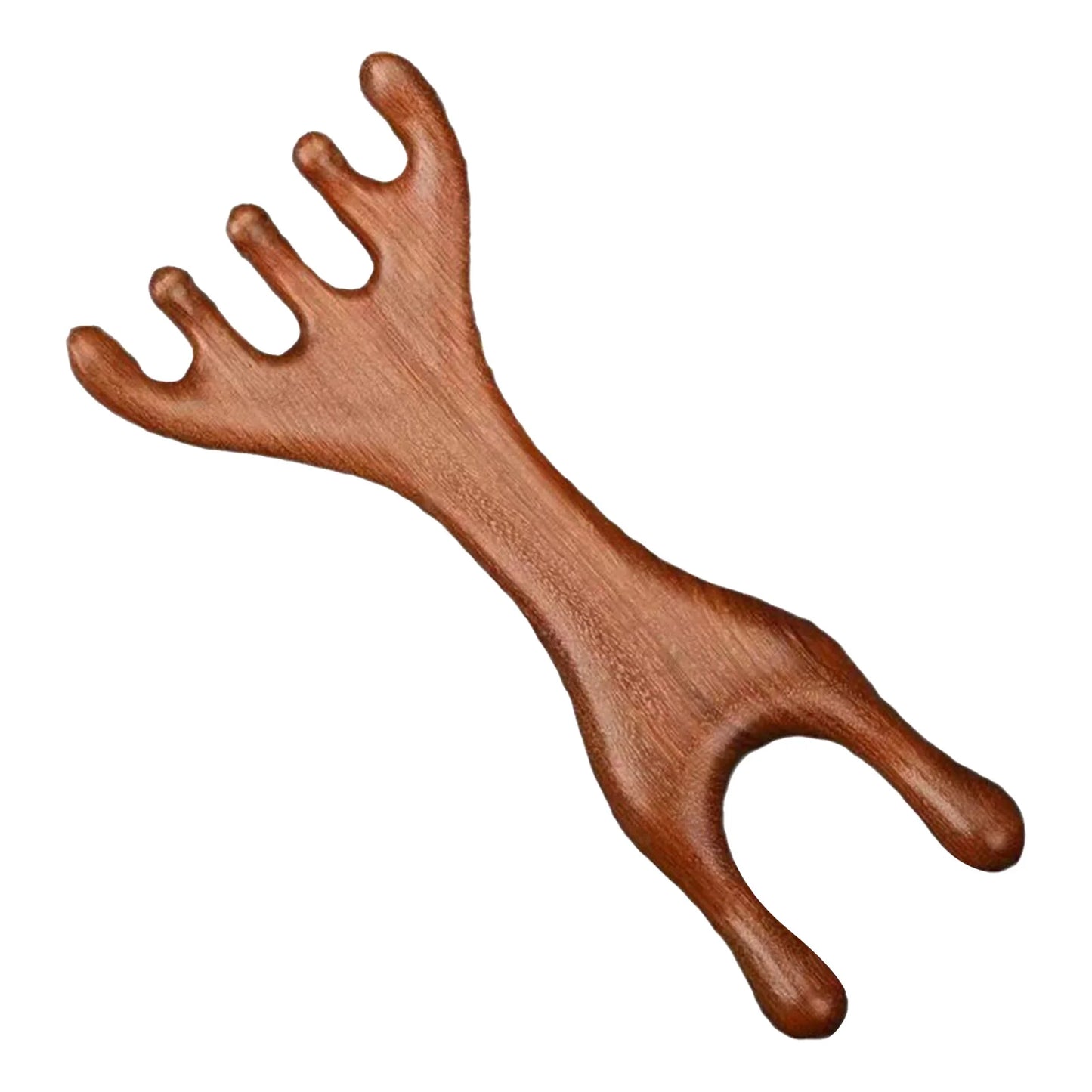 Wooden Massage Comb Wide Tooth Gua Sha Hair Comb for Scalp Massaging